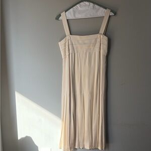 Vintage Chanel Ivory silk mini dress